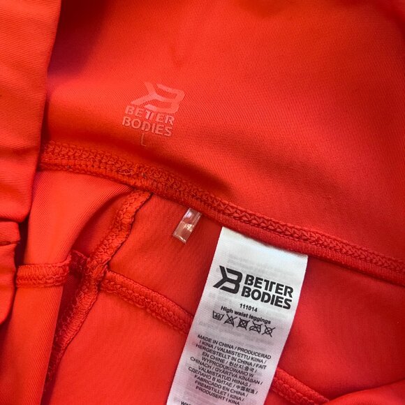 Better Bodies Didi High-Waisted Leggings - Orange - Picture 3 of 6